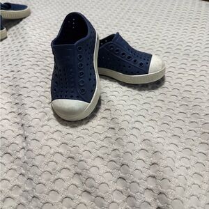 Navy Natives- Blue Kids Slip-On